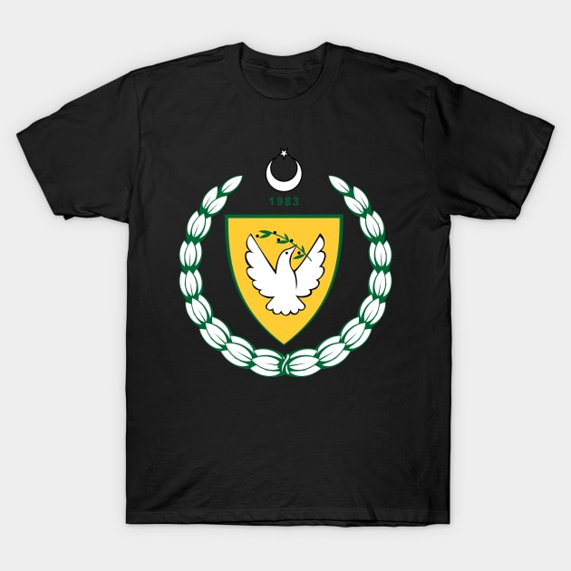 Coat of arms of the Turkish Republic of Northern Cyprus T-Shirt by Flags of the World